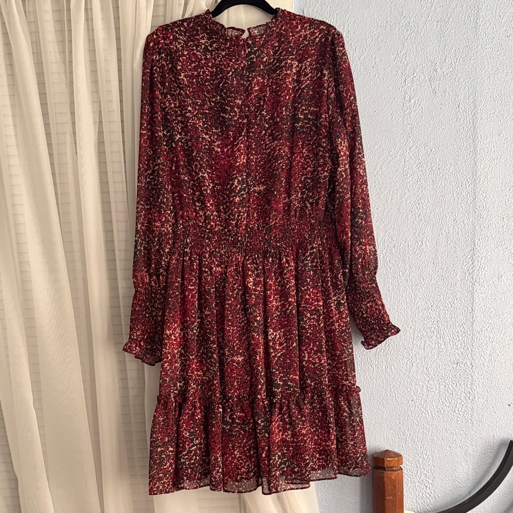 Red Patterned Dress - Picture 3 of 4